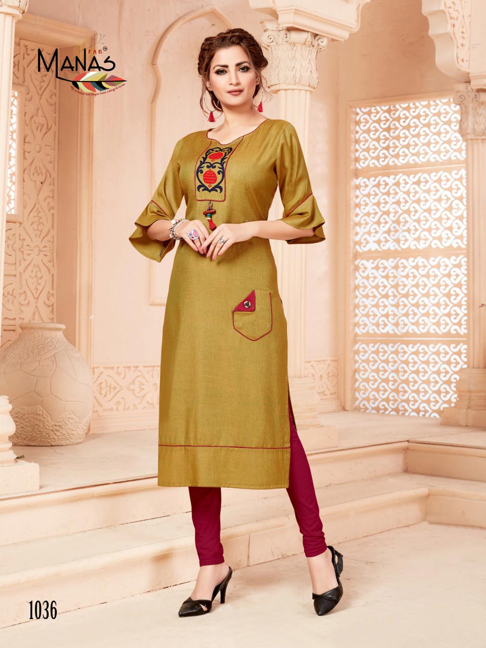 Priyal Vol-5 Manas Cotton Slub Aplic Work Kurti Priyal Vol-5 Manas Cotton Slub Aplic Work Kurti